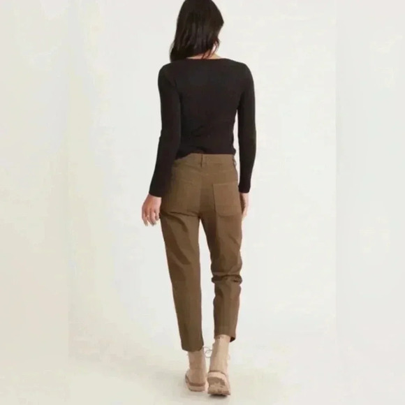 Marine Layer Military Olive Green Maya Utility Carpenter Crop Pants Size 4, NWOT - Picture 2 of 10